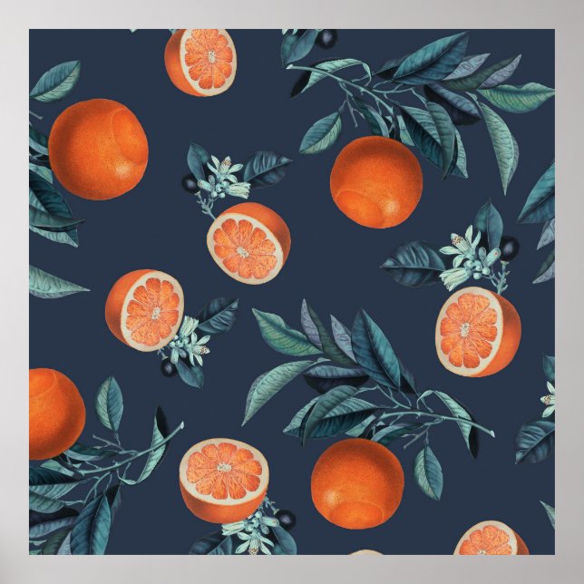 Poster Limão e Folha Padrão VI (Frente)