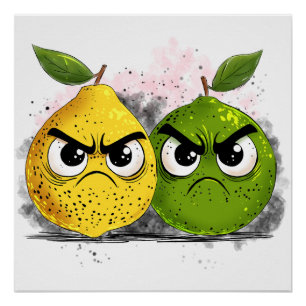 Pôster Limão Grumpy Lemon Grumpy