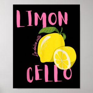 Poster Limão italiano Limoncello La Dolce Vita
