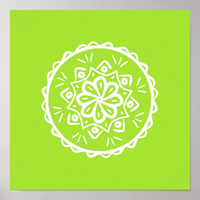 Poster Limão Mandala (Frente)