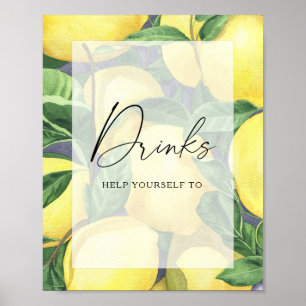 Poster Limas - Cartaz de Bebidas