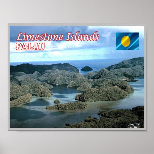Poster Limestone Island - Palau - (Frente)