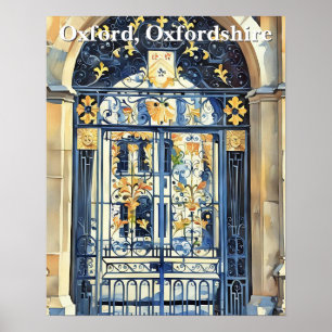 Poster Limiar do ouro - Porta do Ornamentado em Oxford