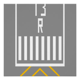 Pôster Limiar RWY 13R