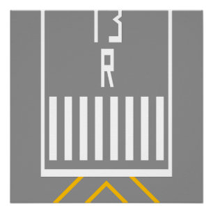 Pôster Limiar RWY 13R