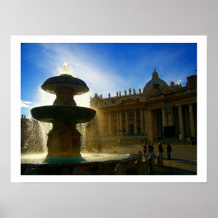 Poster limite de fonte de vaticano
