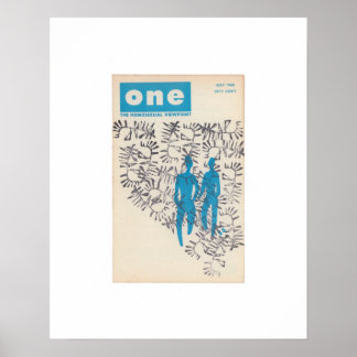 Poster Limited Edition ONE Magazine,  May 1960 Print