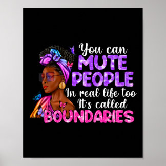 Poster Limites Mulher Negra Amor Próprio Mês da História