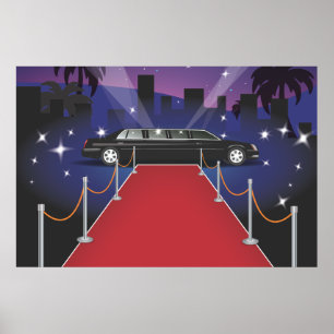Poster Limo da celebridade do tapete vermelho
