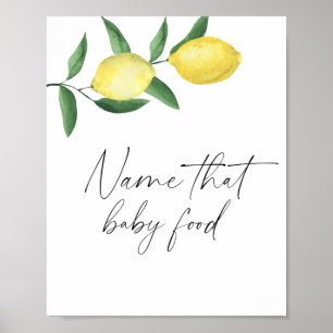 Poster Limões de galho - nome para aquela comida de bebê