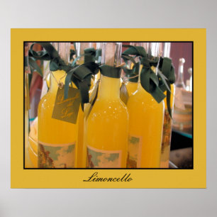 Pôster Limoncello, licor italiano do limão