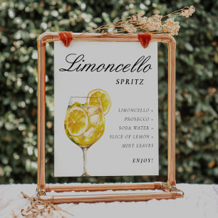 Poster Limoncello Spritz - Sinal de Assinatura Bebida