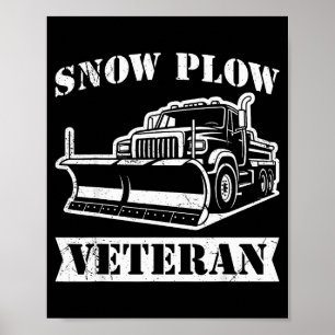 Poster Limpador De Neve Serviço De Inverno Veterano Apose