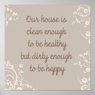 Pôster Limpar o suficiente