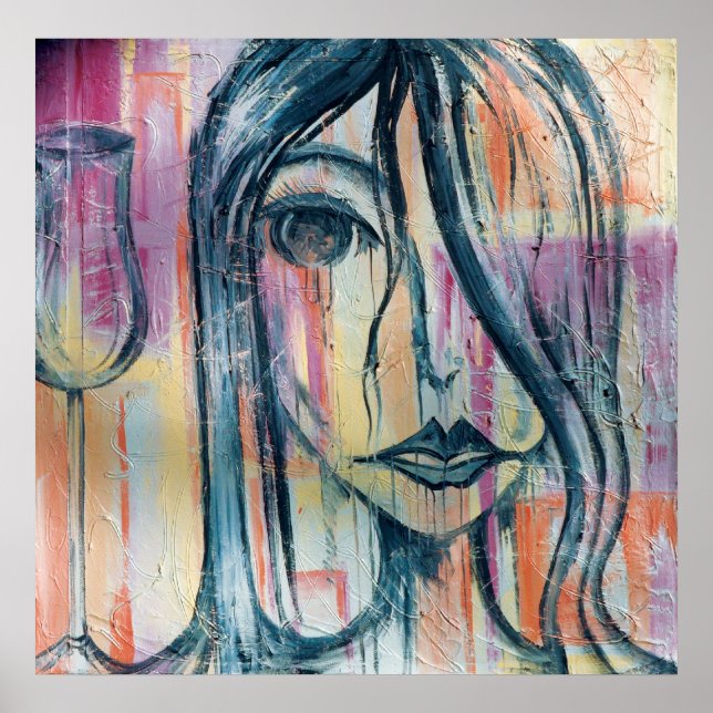 Pôster Limpar o suporte de vidro (Frente)