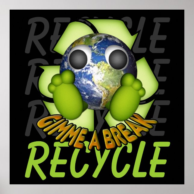 Poster Limpe a Terra - Recicle (Frente)