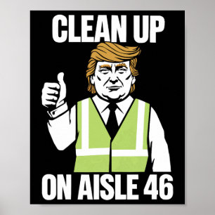 Poster Limpeza de Donald Trump Republicano Apoiador de Tr