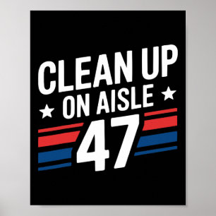 Poster Limpeza de Donald Trump Republicano Apoiador de Tr