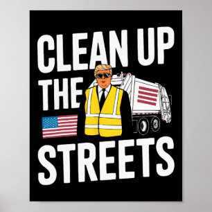 Poster Limpeza de Donald Trump Republicano Apoiador de Tr