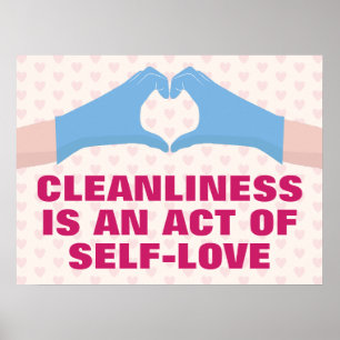 Poster Limpeza é um Ato de Amor-Próprio
