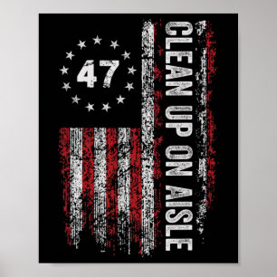 Poster Limpeza na Prateleira 47 Impeach 47 Anti Trump 86