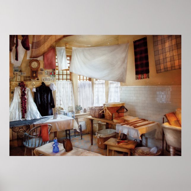 Poster Limpeza Seca - A lavanderia (Frente)