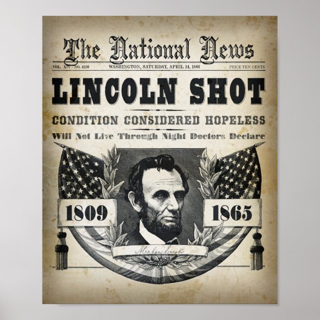 POSTER LINCOLN DO ABRAHAM LINCOLN (Frente)