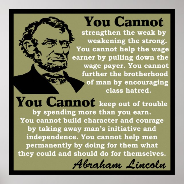 Pôster Lincoln: Help Yourself! (Frente)