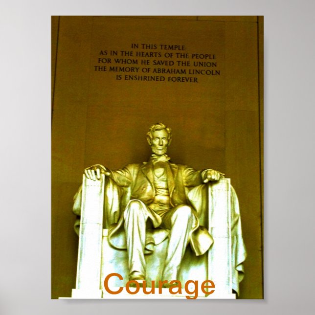 Poster Lincoln Memorial poster. motivacional (Frente)