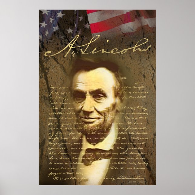 Pôster Lincoln por Gregory Gallo (Frente)