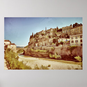 Poster Linda aldeia medieval de Vaison la Romaine, P
