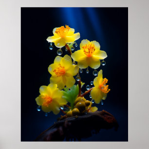 Poster Linda Amarelo Mai Blossom