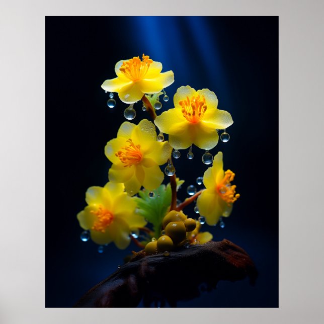 Poster Linda Amarelo Mai Blossom (Frente)