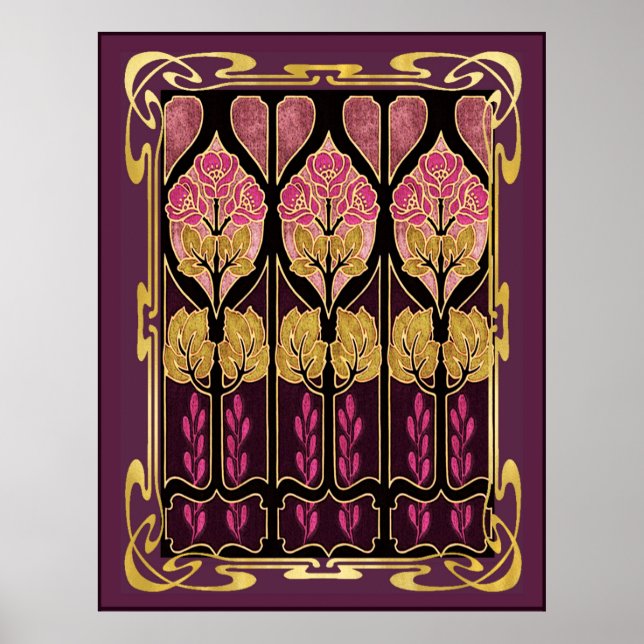 Poster Linda Art Nouveau Style (Frente)