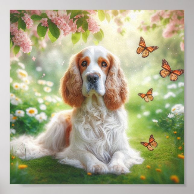 Poster Linda Clumber Spaniel (Frente)