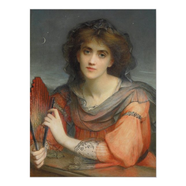 Pôster Linda deusa da Lua de Luna Hallé CC1177 (Frente)