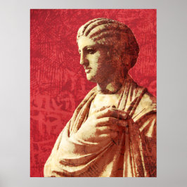 Poster Linda estátua clássica de uma mulher