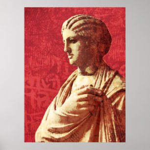 Poster Linda estátua clássica de uma mulher