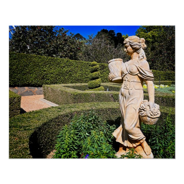 Pôster Linda estátua em Queens Park Toowoomba (Frente)