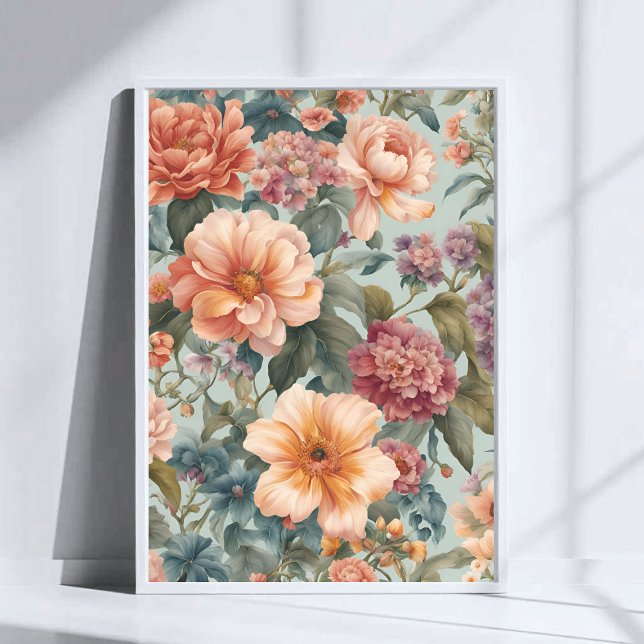 Poster Linda Floral Vintage Fllower (Criador carregado)