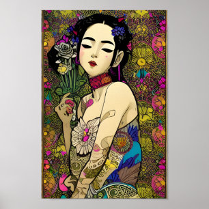 Poster Linda Floralpunk Balinese Girl