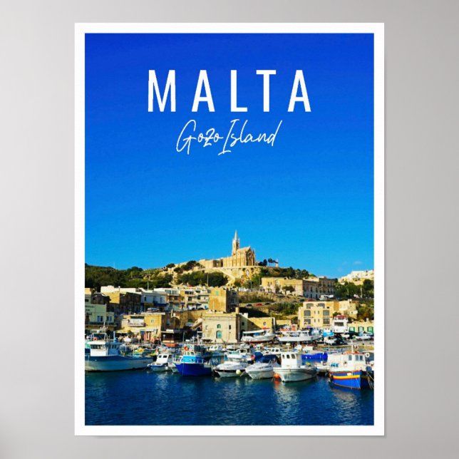 Poster Linda Ilha Gozo Malta (Frente)