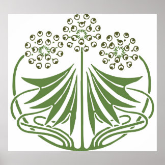 Poster Linda ilustração de vintage.