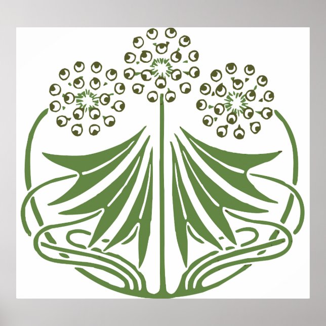 Poster Linda ilustração de vintage. (Frente)