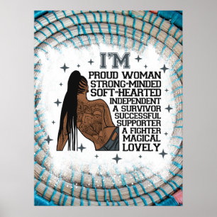 Poster Linda irmã melanina mulher negra garota negra dive