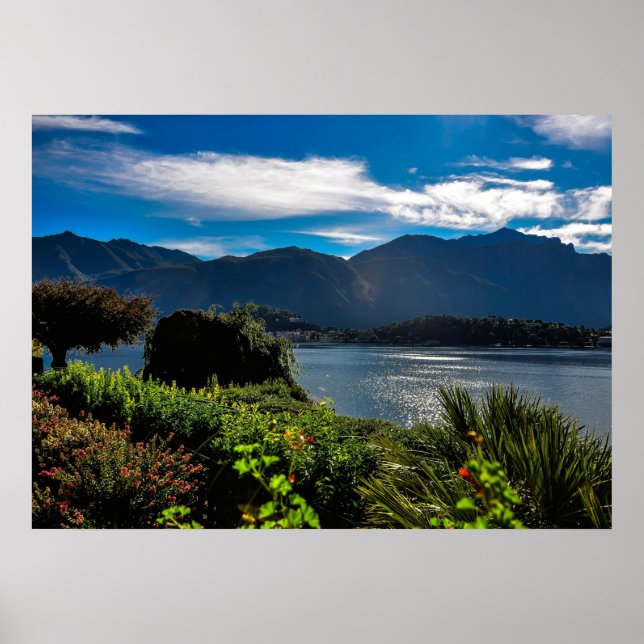 Poster Linda Lago Como Itália (Frente)