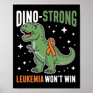 Poster Linda Leucemia Dino Forte T-rex Crianças Dinossaur