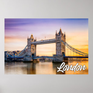 Poster Linda Londres, Inglaterra, Reino Unido