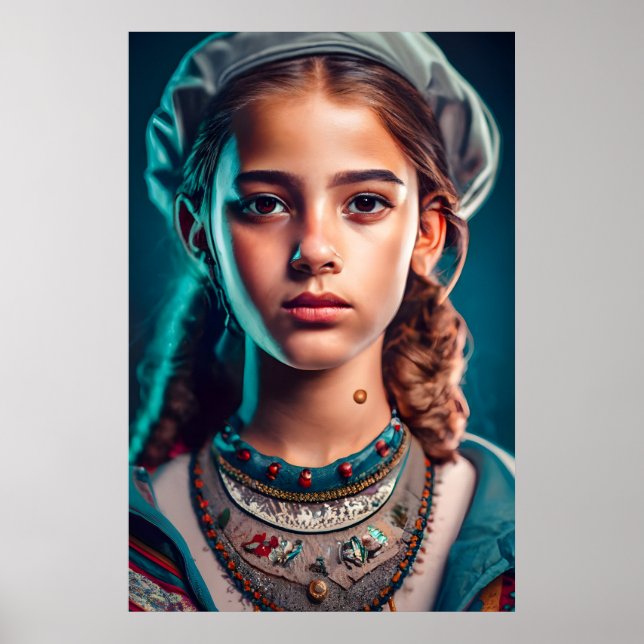 Poster linda menina (Frente)