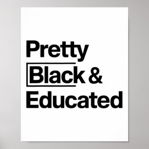 Poster Linda Menina Negra Educada Mês da História Negra A